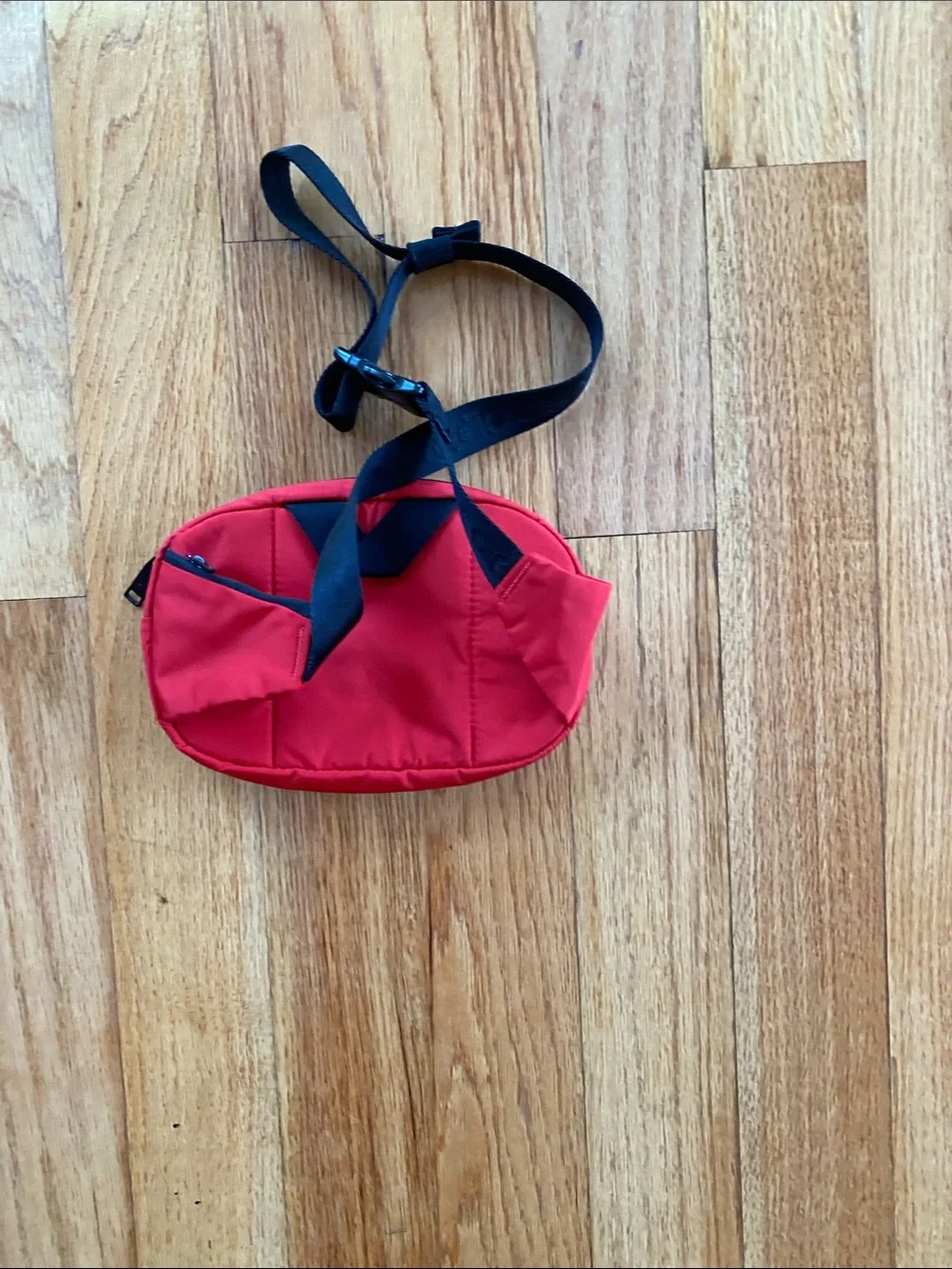 adidas Red Compact Crossbody Bag with Black Strap